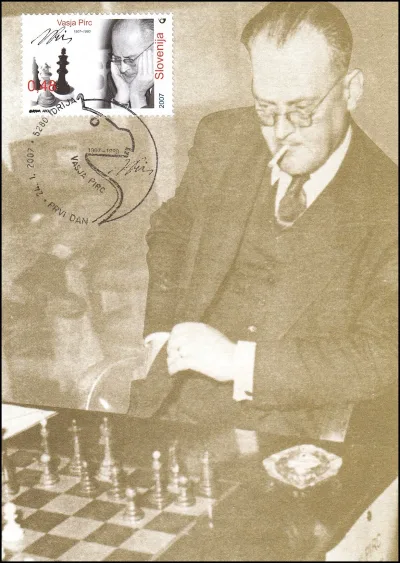 VASJA PIRC, ŠAHOVSKI VELEMOJSTER ( 1907 - 1980 ) PRVI DAN